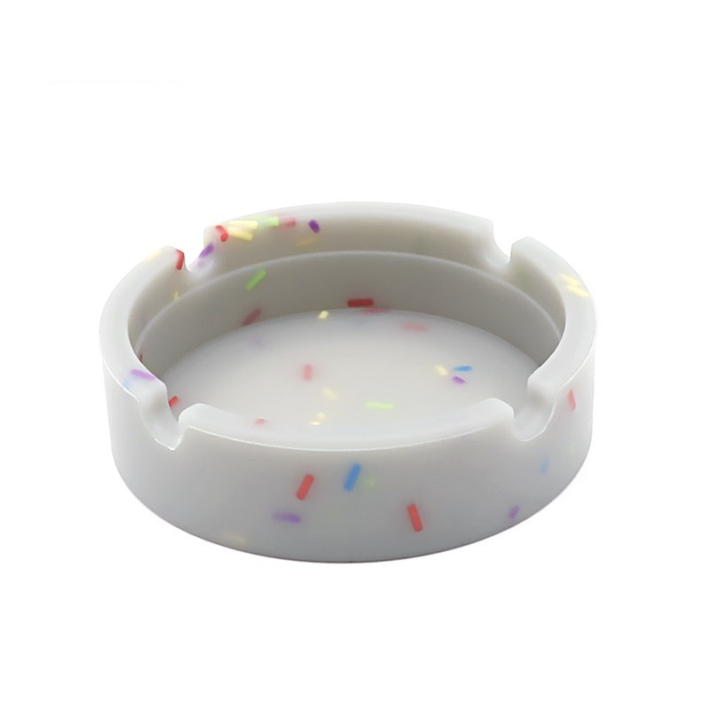 Candy Color Silicone Luminous Ashtray Men