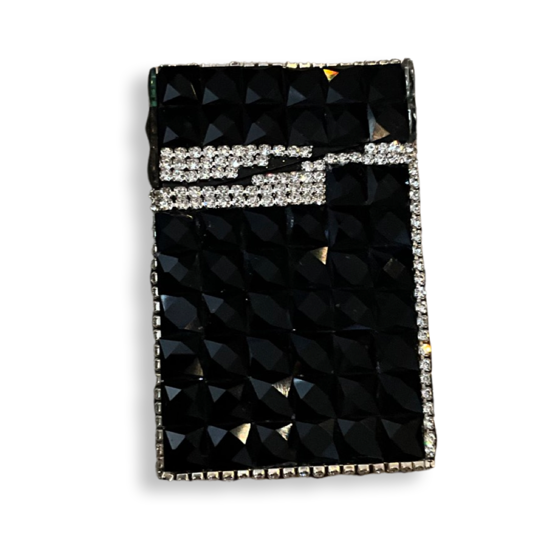 Bedazzle cigarette black case