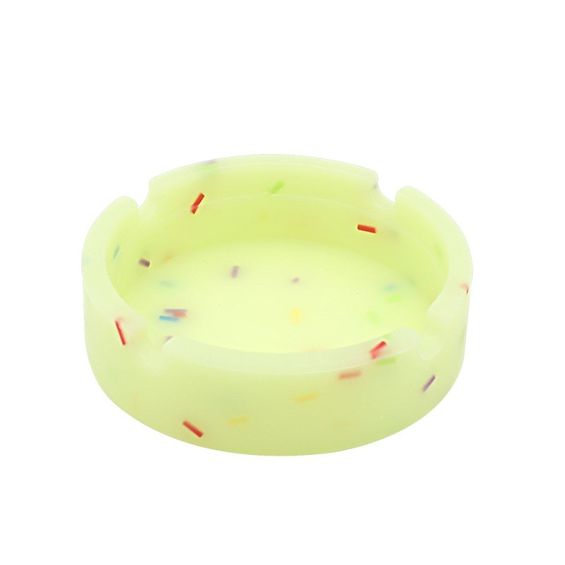 Candy Color Silicone Luminous Ashtray Men